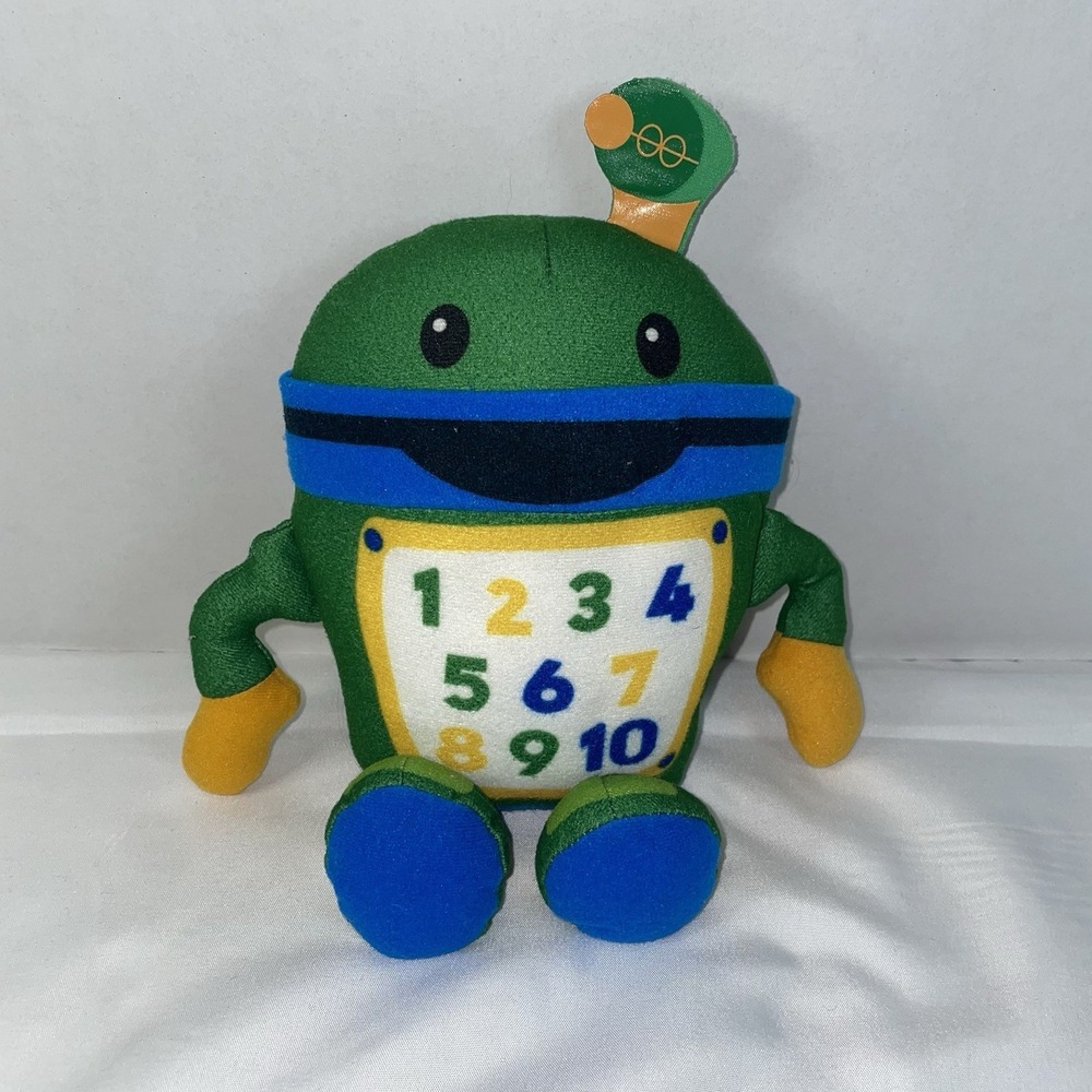 Team Umizoomi Bot plush toy 2011 9" Robot Number Belly‎ Screen Mattel X